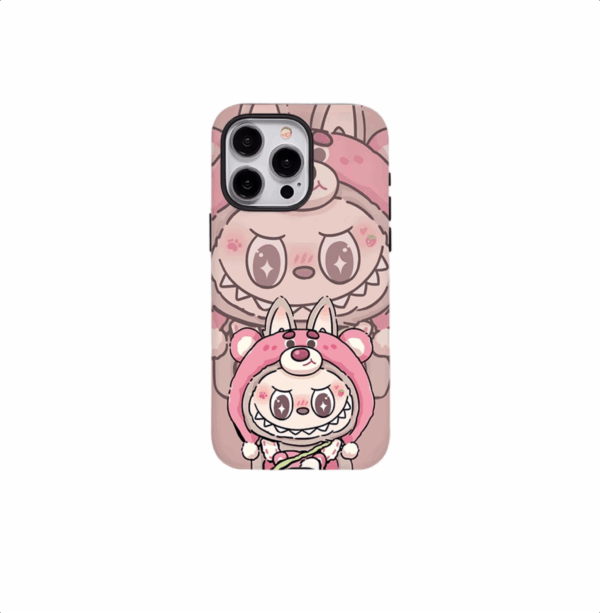 Strawberry Bear & Labubu Phone Case​