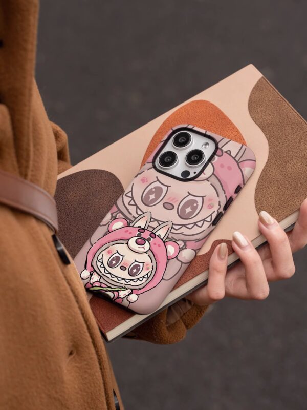 Strawberry Bear & Labubu Phone Case​