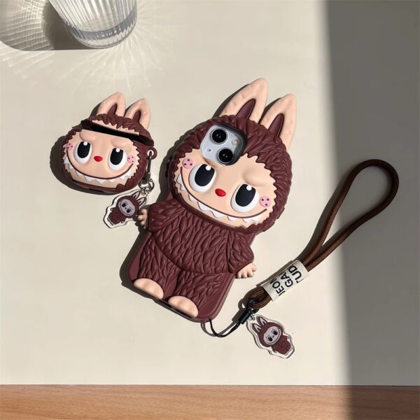 Labubu phone and headphone protective case