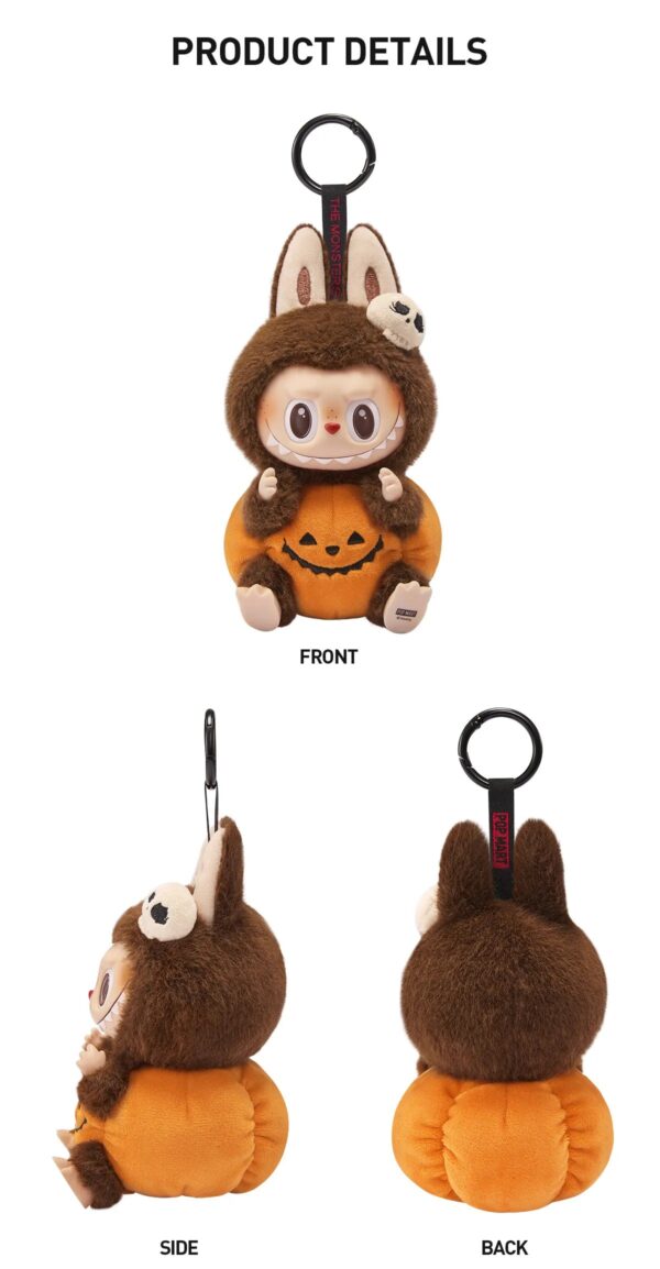 Happy Halloween Party Series-Sitting Pumpkin Vinyl Plush Pendant