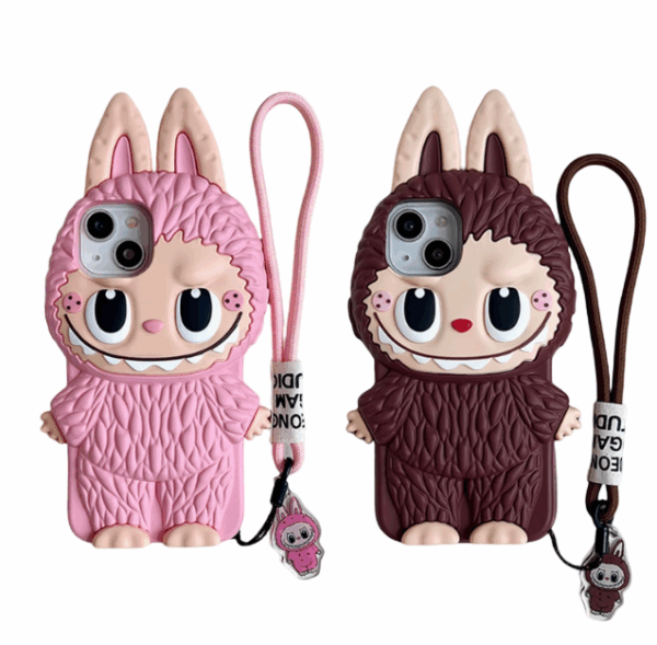 Labubu phone and headphone protective case