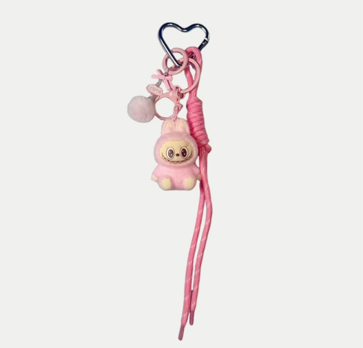 Miu-style Labubu Keychain Bag Charm​